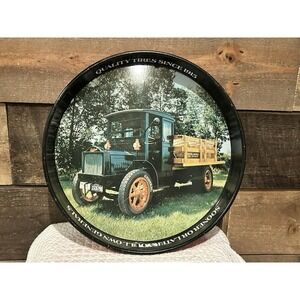 Vintage General Tire Serving Tray 1918 Packard 4-Cylinder Delivery Truck